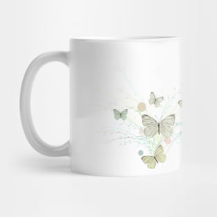 Butterflies in the grass Mug